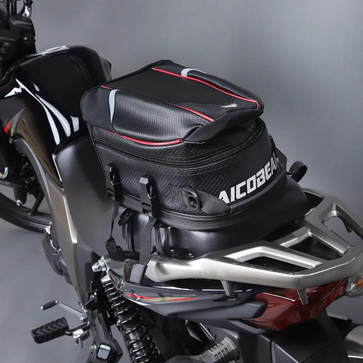 Bolsa de asiento trasero para motocicleta, impermeable, de gran capacidad, Universal, para equipaje de viaje, sillín