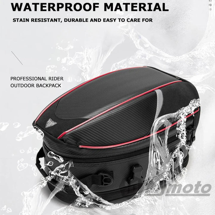 Bolsa de asiento trasero para motocicleta, impermeable, de gran capacidad, Universal, para equipaje de viaje, sillín